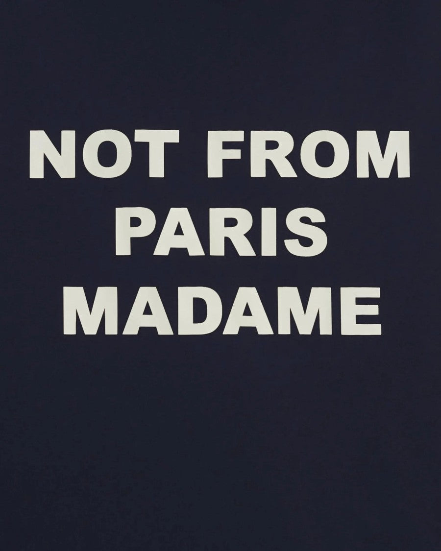 Drôle De Monsieur Navy Tortoiseshell Pattern Polyester Hooded Jacket
