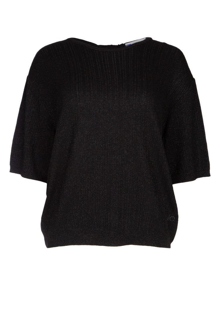 Jacob Cohen Ribbed Black Top