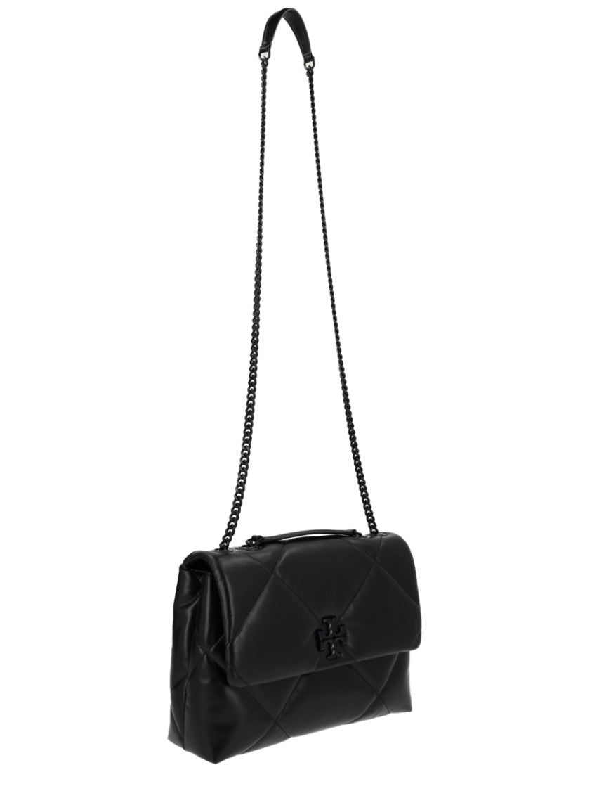 Tory Burch Neutrals Kira Quilted Diamond Leather Shoulder Bag