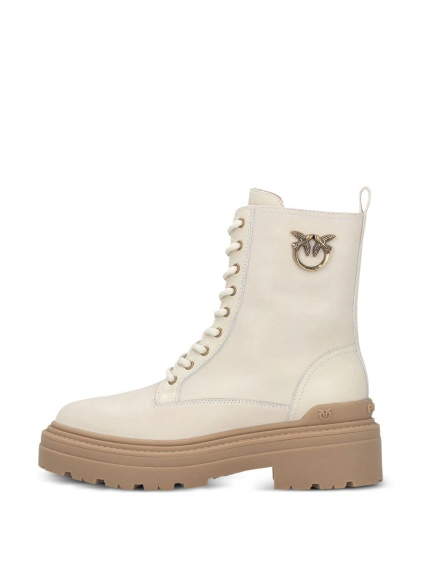 Pinko Classic Black Boots With Sturdy Sole