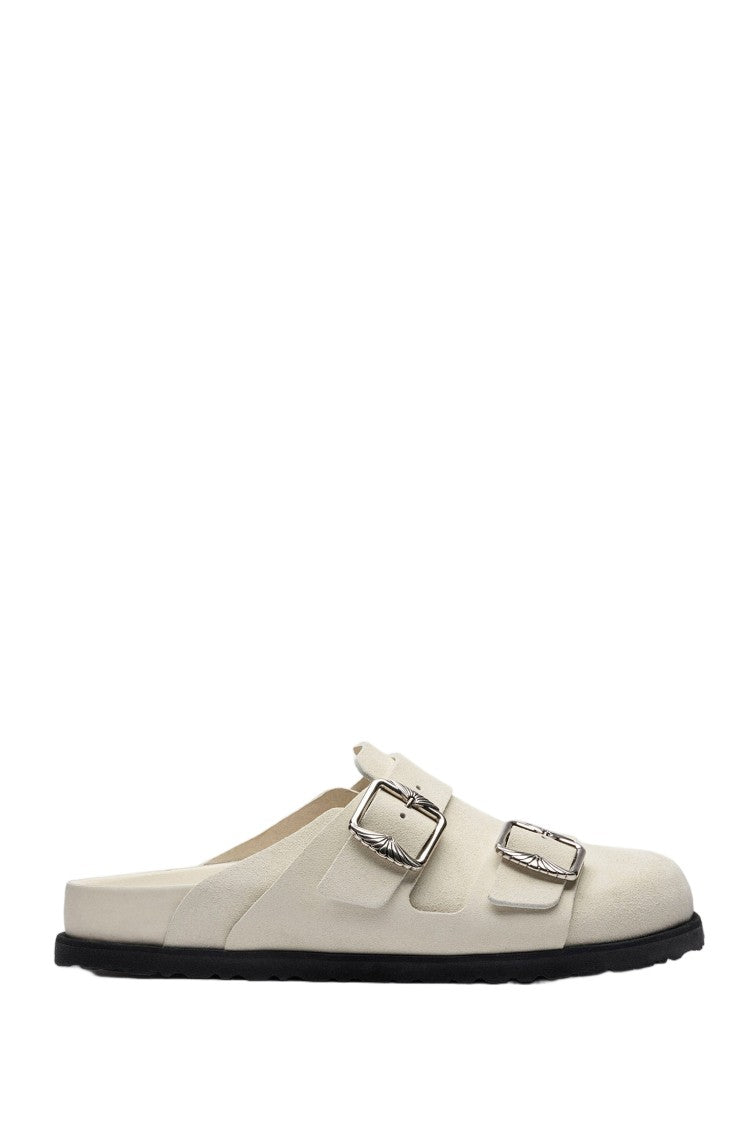 Birkenstock Cream Berlin 222 West Suede Sandals