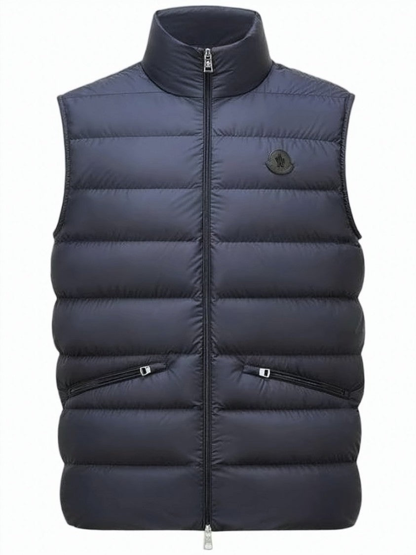 Moncler Quilted Insulated Vest With High Collar