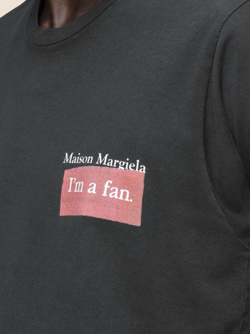 Maison Margiela Iconic Printed Crewneck Cotton T-Shirt