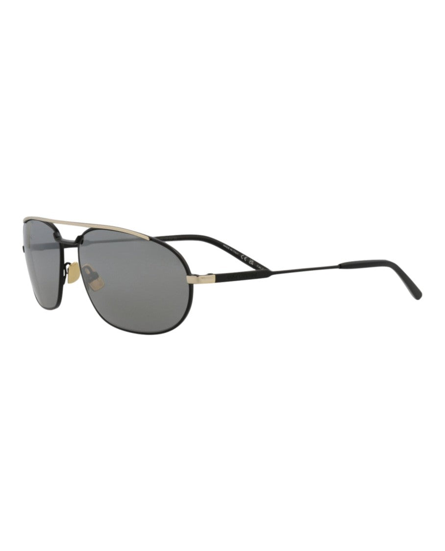 Saint Laurent Round-Frame Metal Sunglasses
