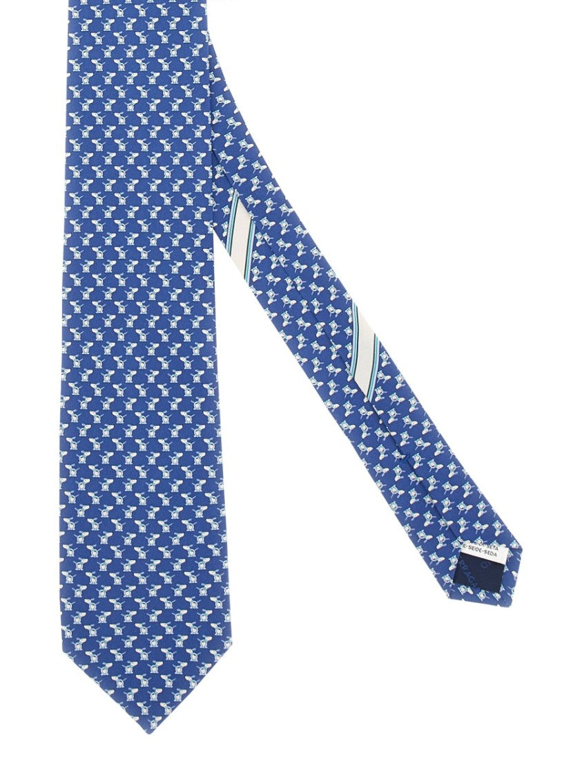 Ferragamo Doggie Print Tie
