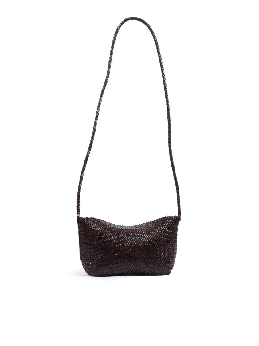 Dragon Diffusion Corsina Diagonal Weave Flap Calfskin Leather Shoulder Bag