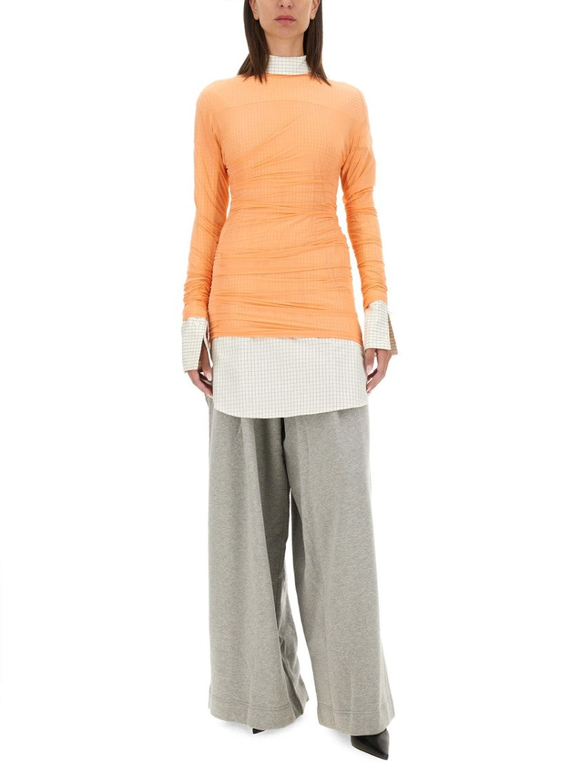 Dries Van Noten Translucent Slim Fit Tulle Top