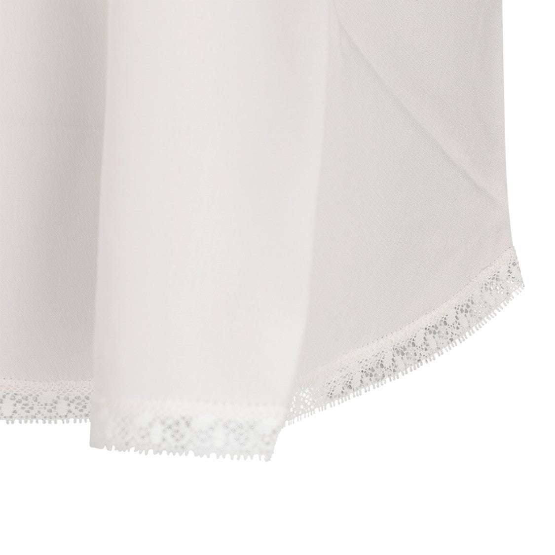 Zadig & Voltaire Silk V-Neck Top With Intricate Lace Detail