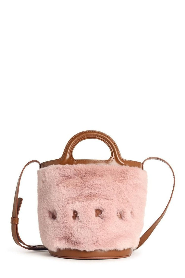 Marni Structured Tropicalia Bucket Bag With Drawstring Closure