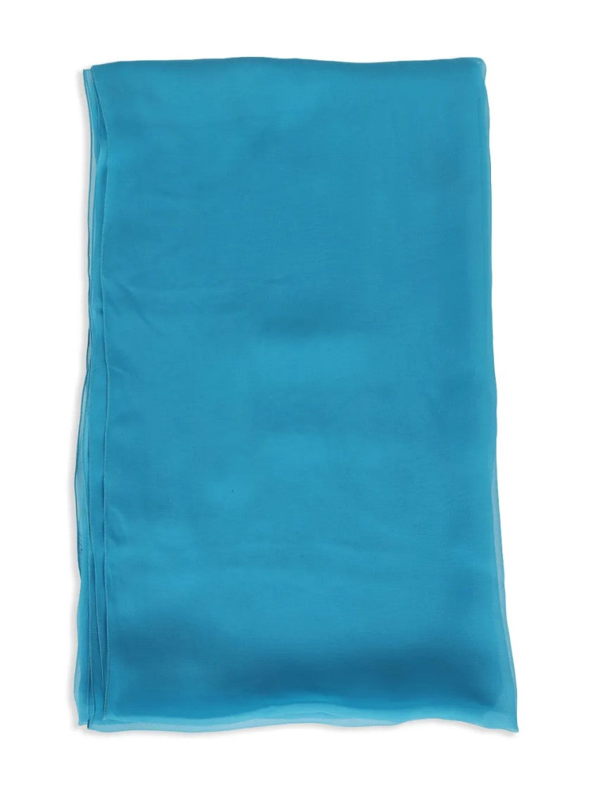 Alberta Ferretti Lightweight Flowing Subtle Sheen Foulard Scarf