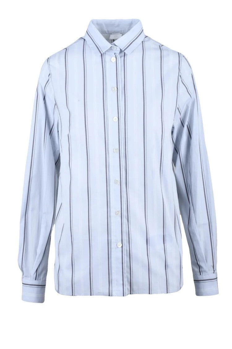 Eleventy Shirt Sky Blue/White - Sky Blue/White
