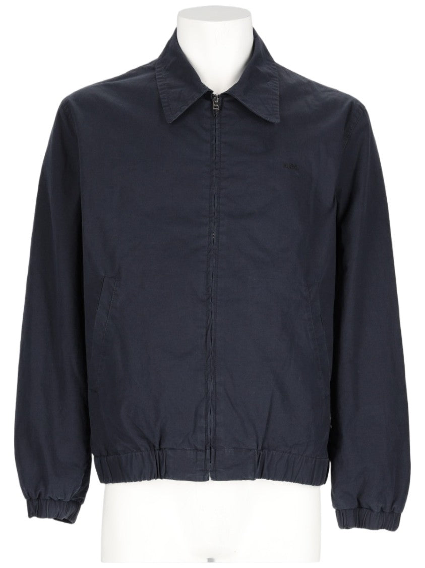 A.P.C. William Minimalist Blue Organic Cotton Jacket