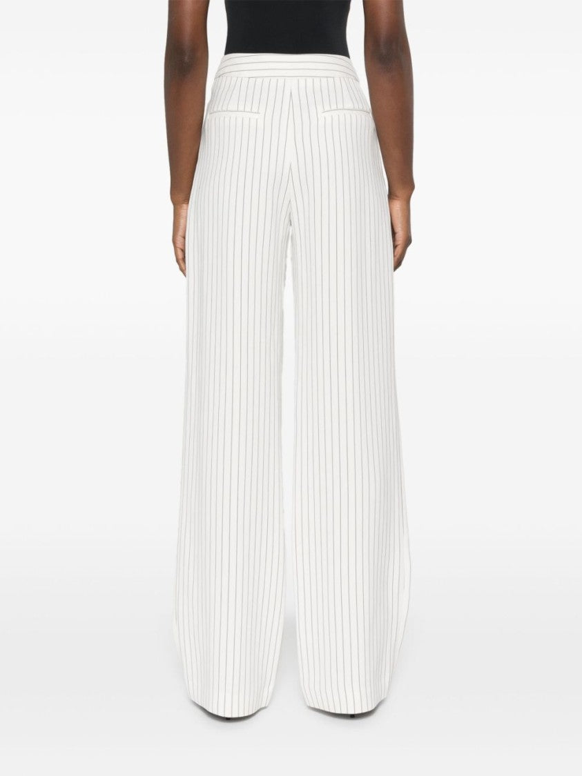 Loulou Studio Ecru Ayla Tailored Trousers