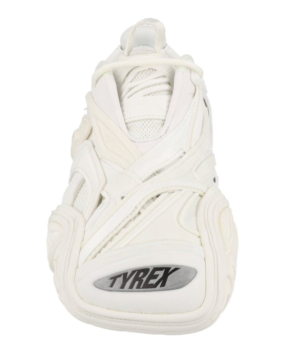 Balenciaga Tyrex Low-Top Sneakers With Caged Design And Iridescent Logo