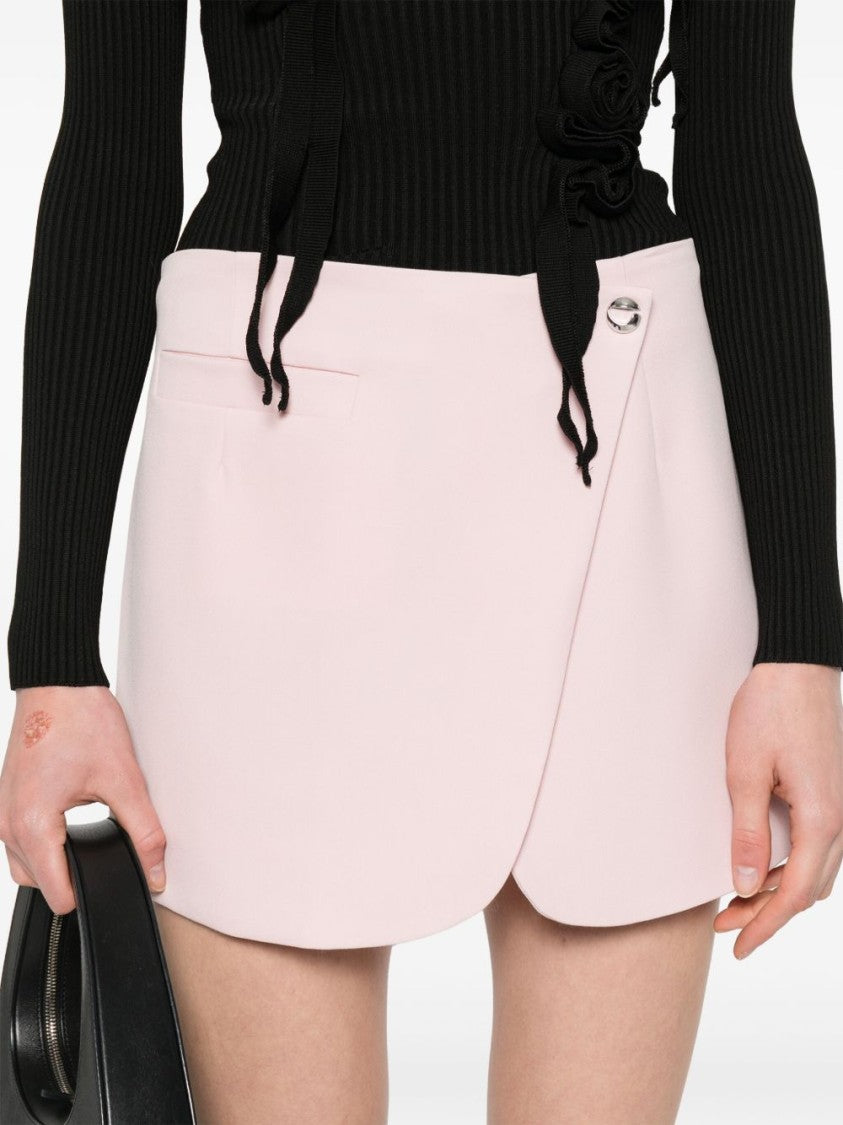 Coperni Pink Overlapping Panel Side Welt Skirt