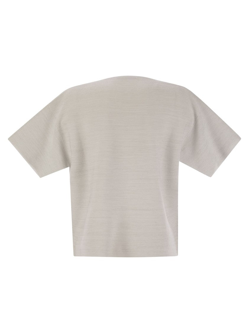 Fabiana Filippi Cotton And Lurex Boat-Neck Sweater