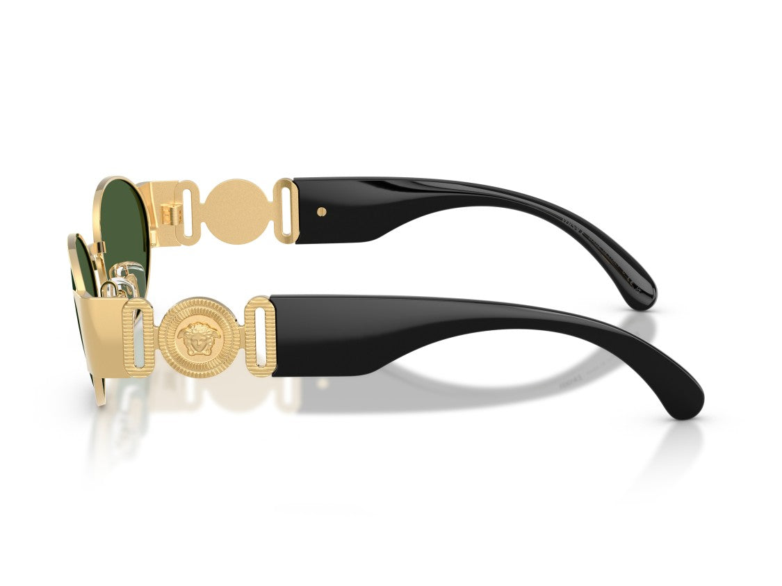 Versace Gold 0Ve2299 Metal Round Sunglasses