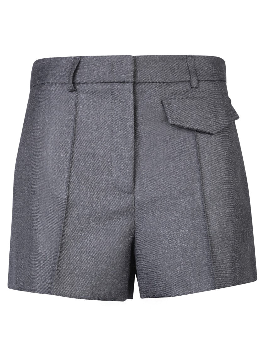Blanca Vita Tailored Shorts With Pleats And Refined Pocket Detail