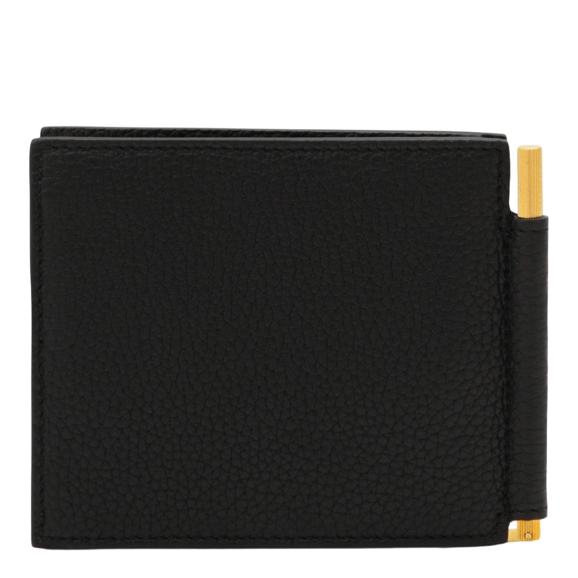 Tom Ford Textured Leather Wallet With Gold-Tone Clip