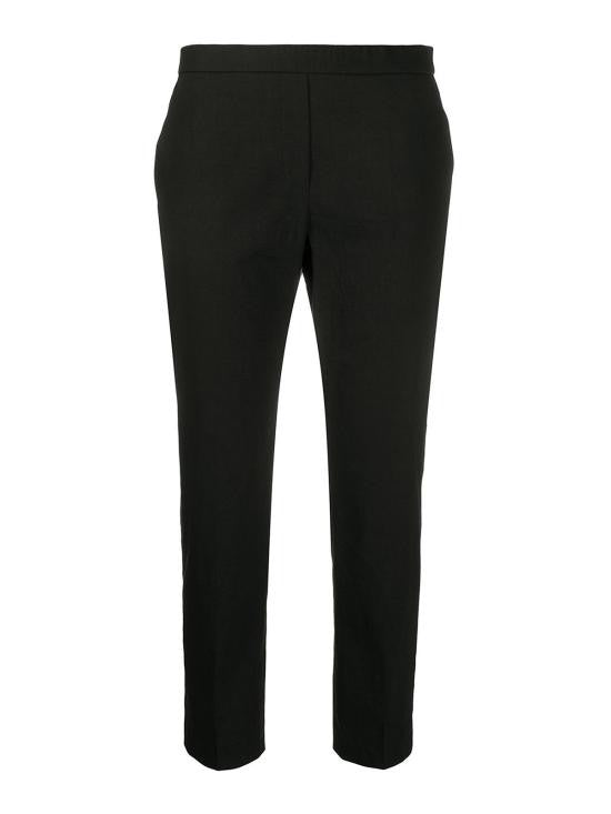 Theory Tailored Straight-Leg Cropped Pants From