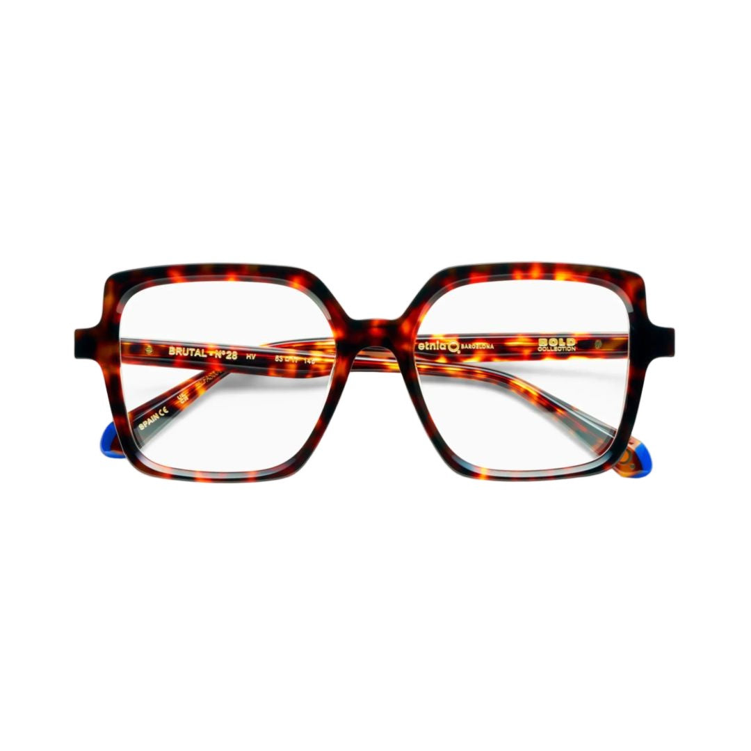 Etnia Barcelona Brutal No.28 Oversized Tortoiseshell Square Frame Eyeglasses