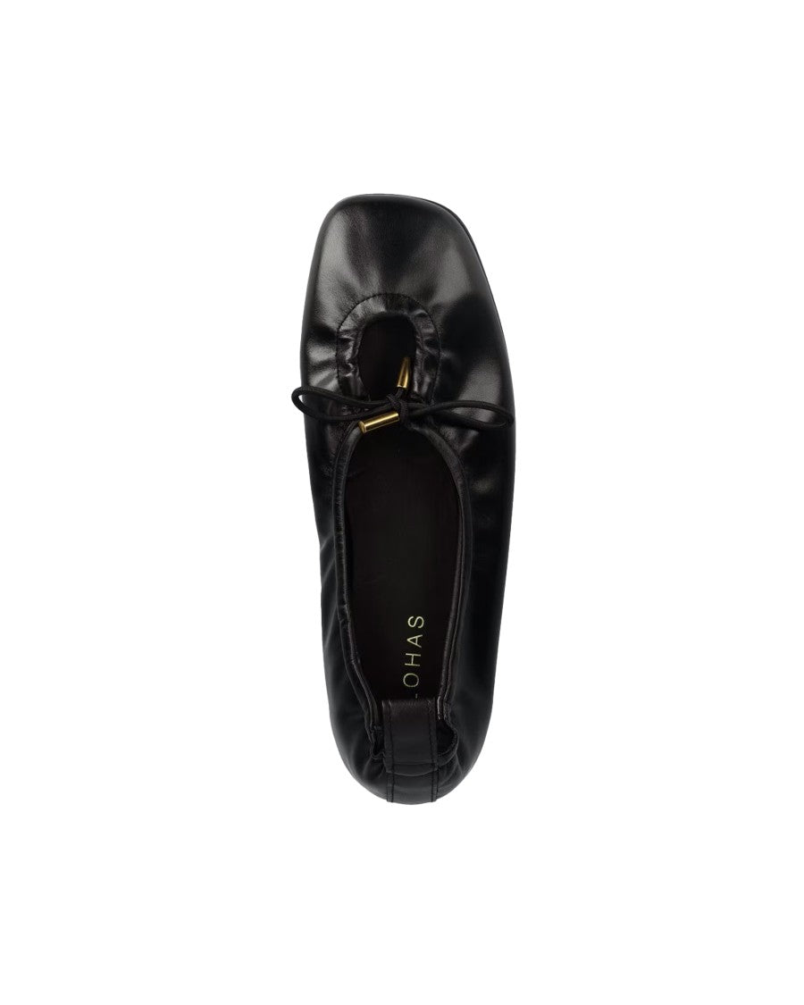 Alohas Ballerina Flat With Square Toe And Adjustable Bow
