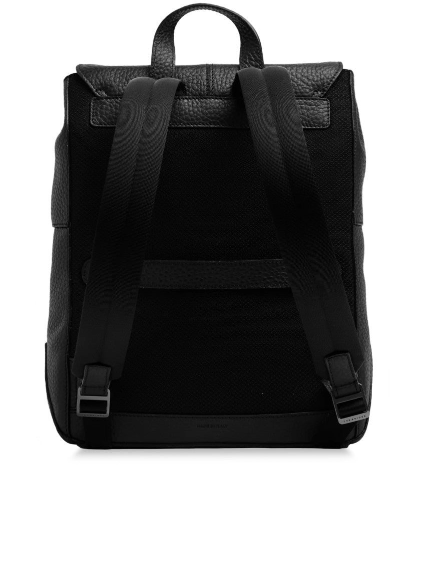 The Bridge Pebbled Texture Structured Backpack With Drawstring Closure