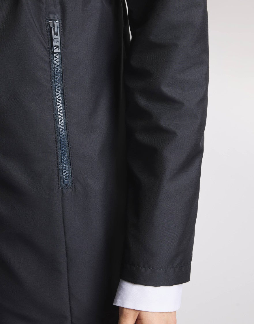Fay Versatile Baltic Blue Jacket With Adjustable Closure