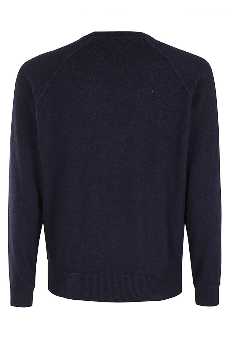 Filippo De Laurentis Crew Neck Sweater In Soft Wool-Cashmere Blend