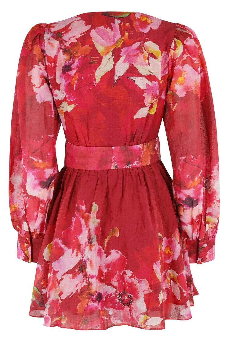 Hemant & Nandita Short Dress With Tie Up Belt