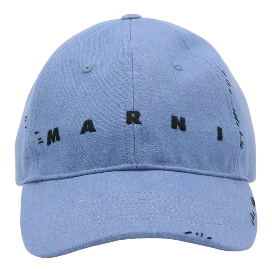 Marni Soft Crowned Cotton Baseball Cap With Embroidered Details