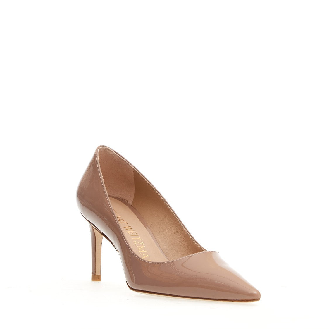 Stuart Weitzman Pump Patent Nude Heel 75mm