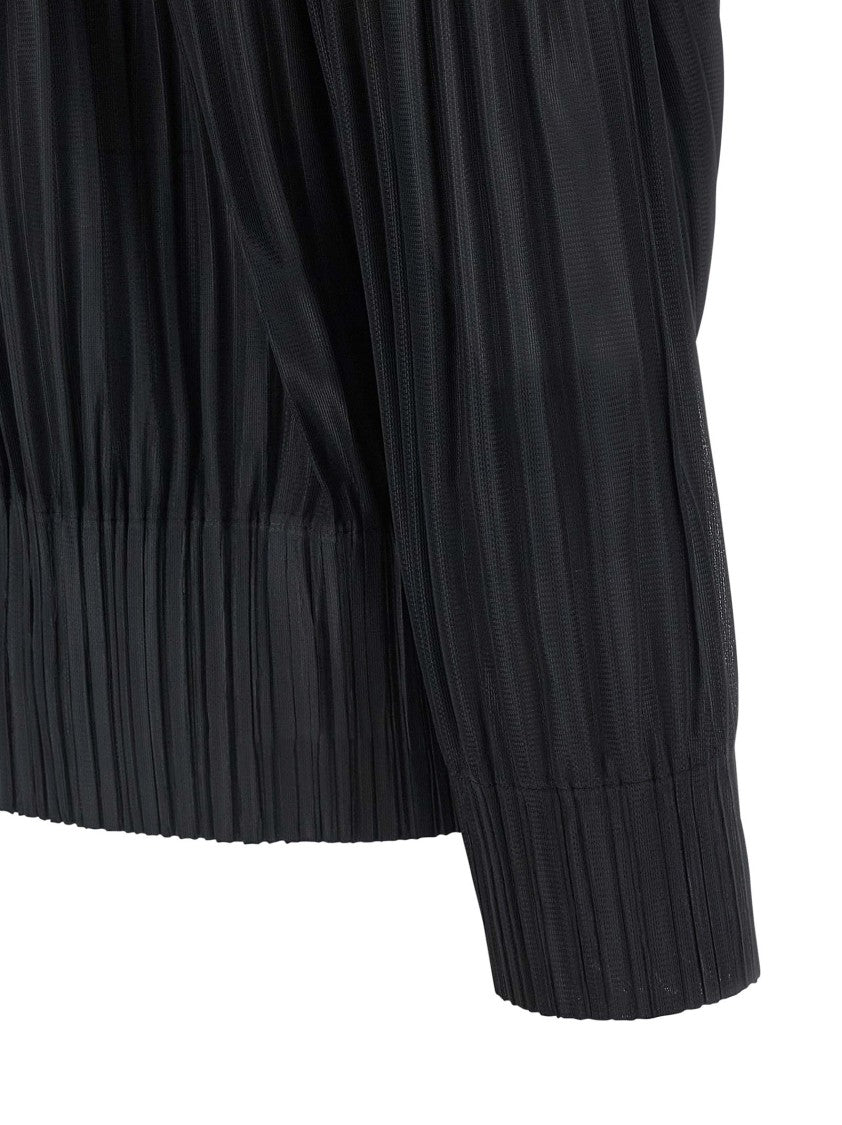 Pleats Please Issey Miyake Fluffy Basics' Cardigan