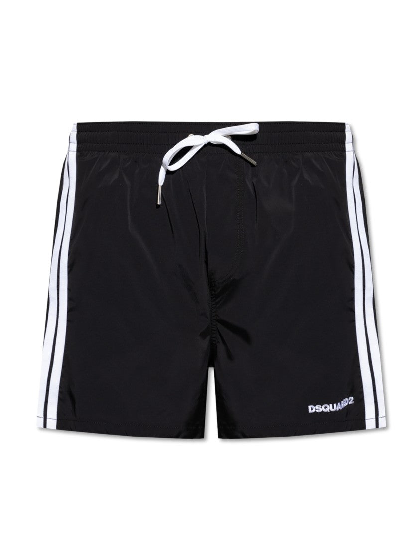 Dsquared2 Logo Boxer Midi Swim Shorts
