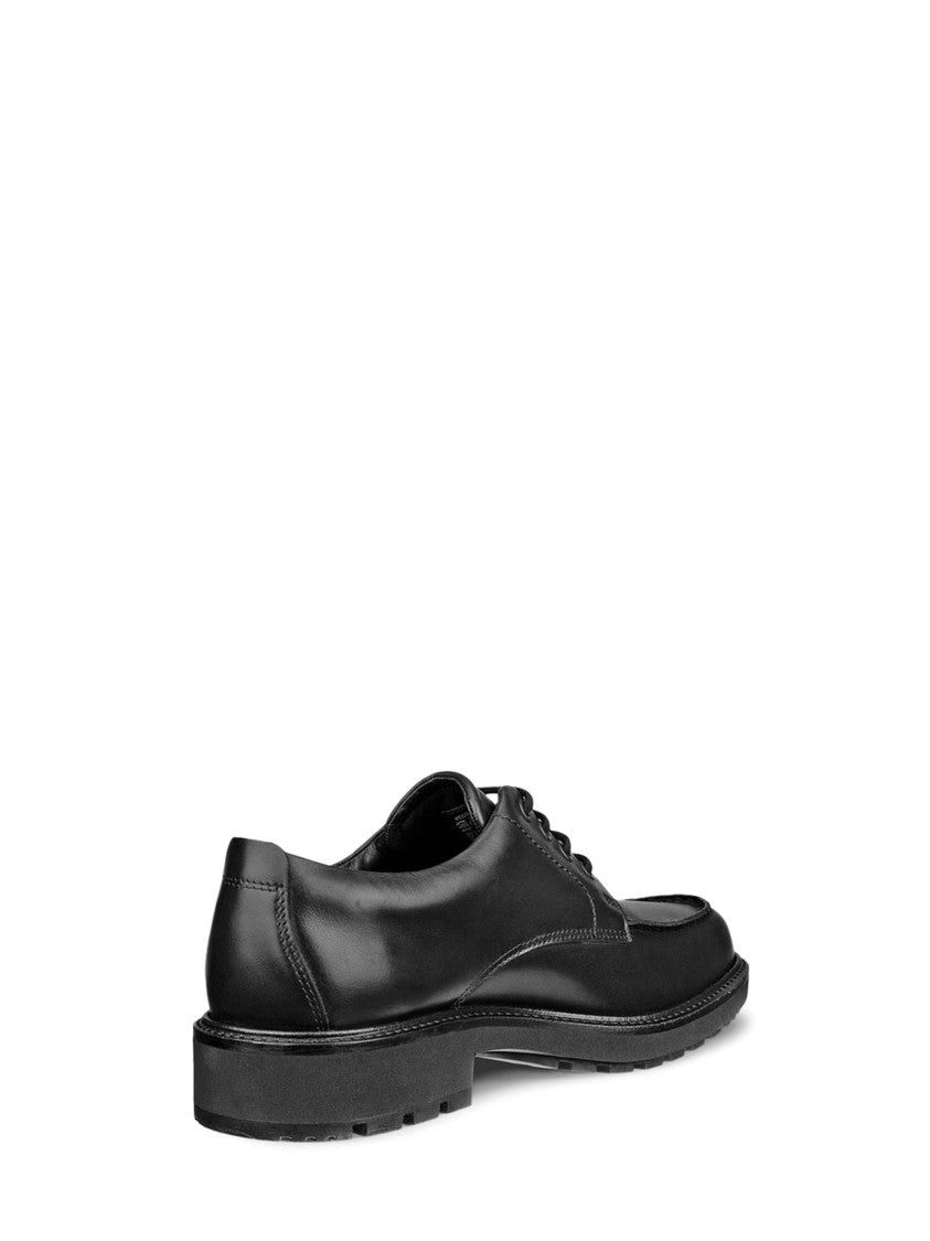 Ecco Streamlined Lace-Up Shoes With Smooth Leather Upper