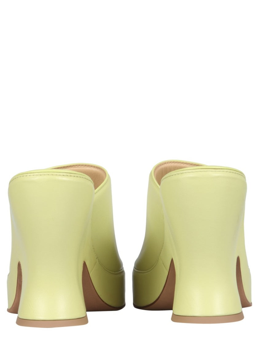Bottega Veneta Elevated Wedge Sandals With Solid Base