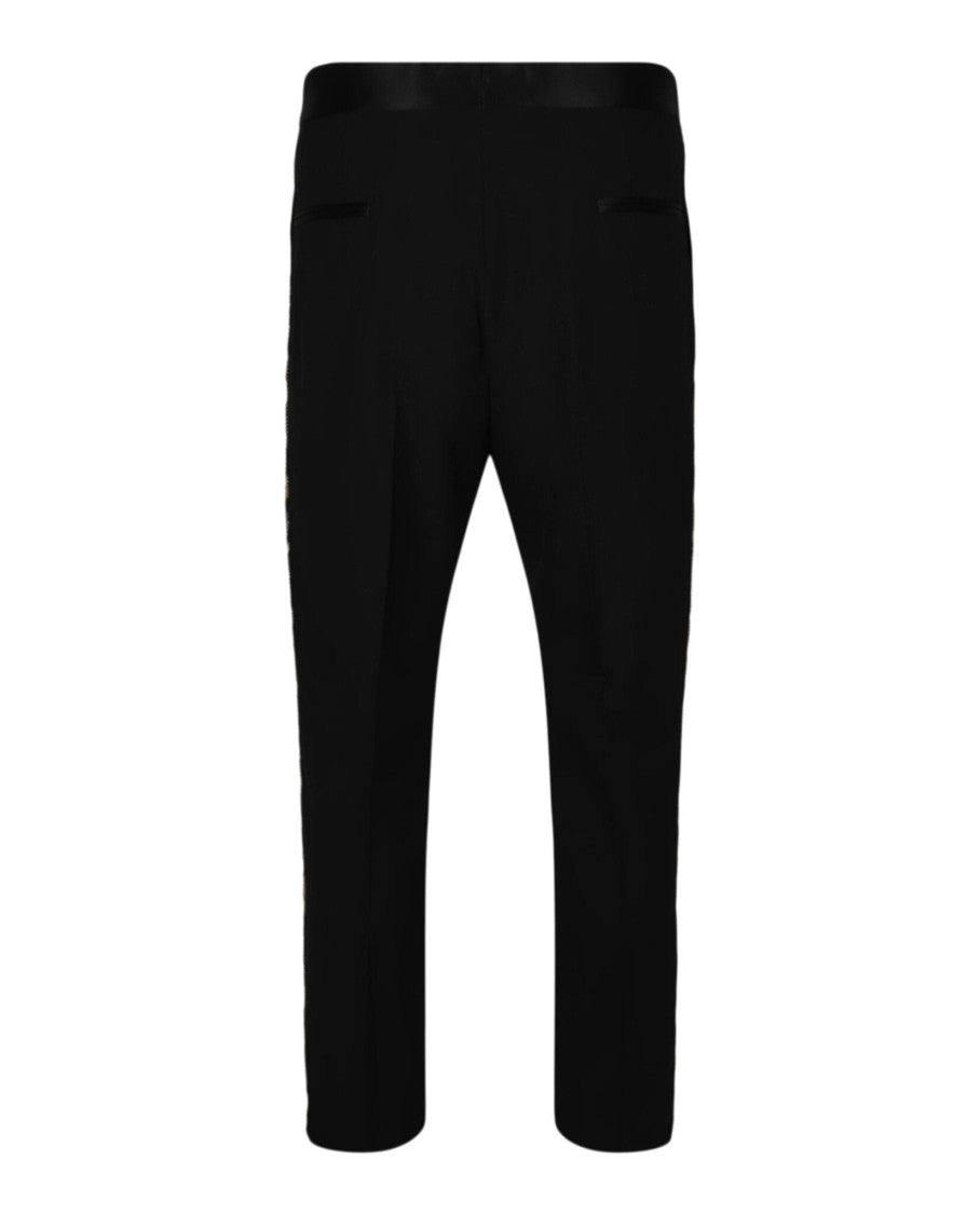 Versace Embellished Panel Formal Pants