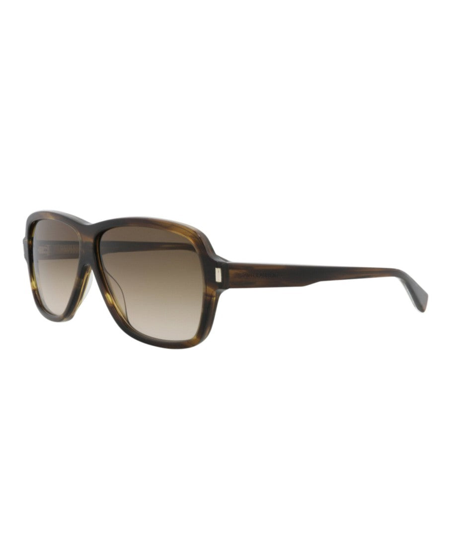 Saint Laurent Aviator-Frame Recycled Acetate Sunglasses
