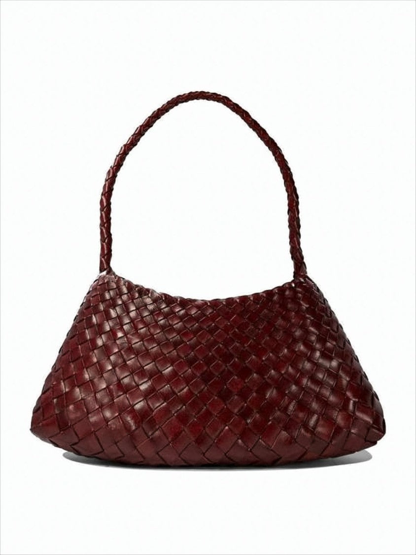 Dragon Diffusion Mini Shoulder Bag With Woven Buffalo Leather Design
