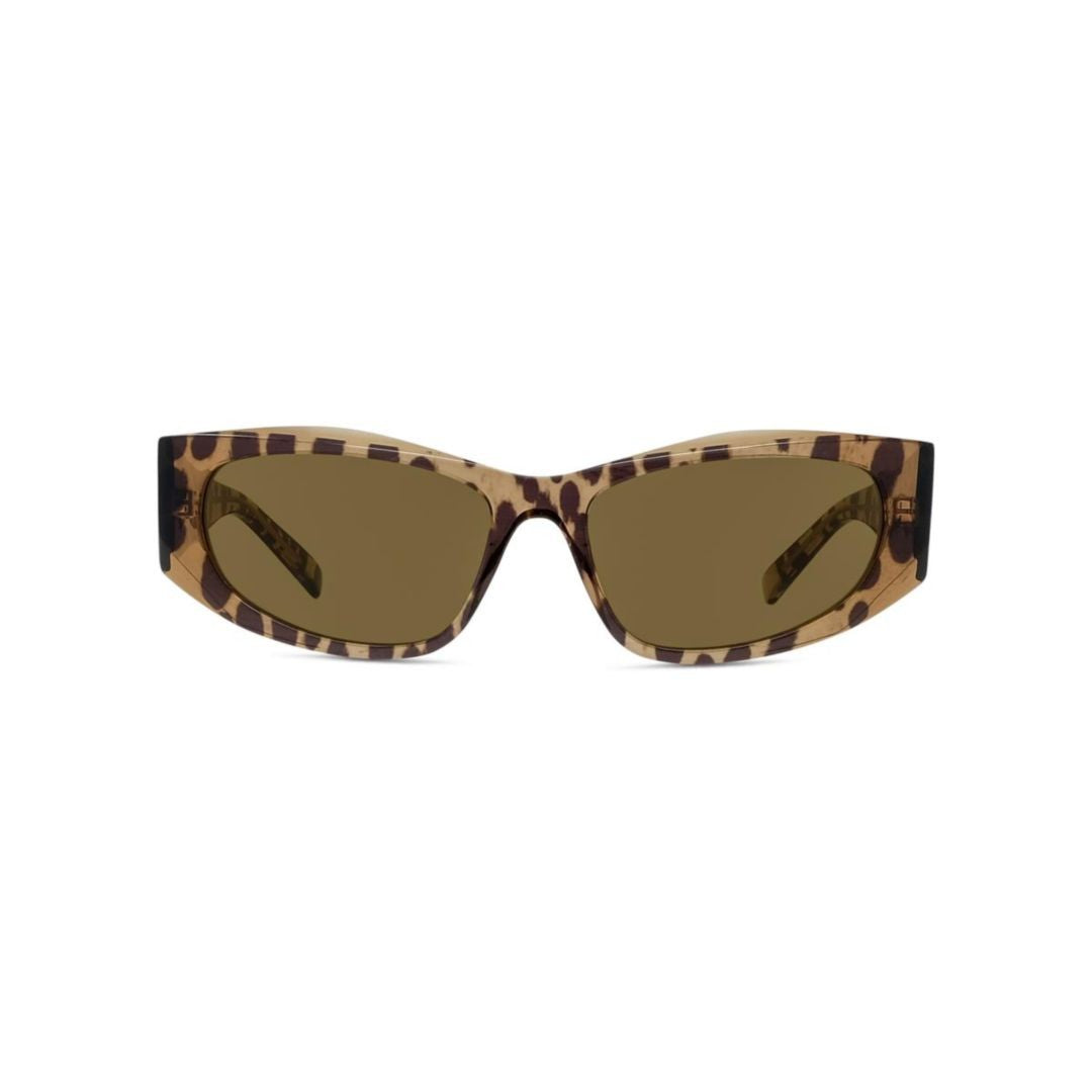 Givenchy Gv40116i Bold Leopard Print Rectangular Sunglasses