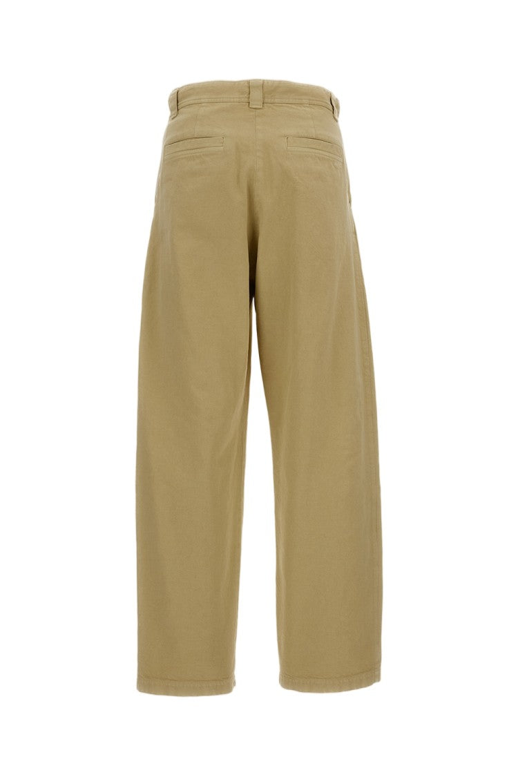 A.P.C. Beige Cotton Chino Trousers With Custom Button Detail