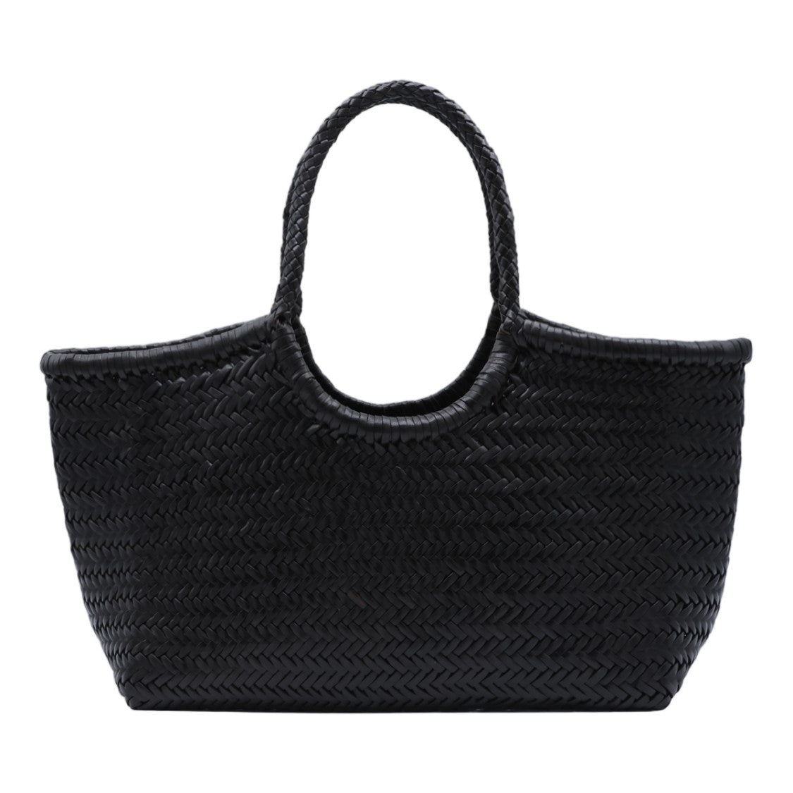 Dragon Diffusion Medium Woven Tote Bag With Structured Shape And Artisanal Weave