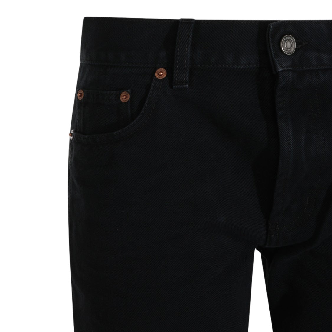 Saint Laurent High-Waist Straight-Leg Jeans