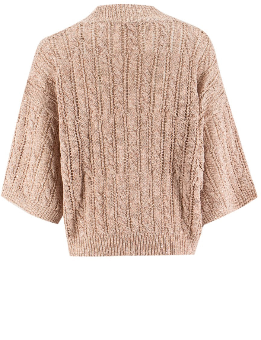Panicale Knit Cardigan With Open Front