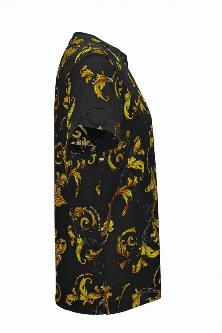 Versace Intricate Baroque Pattern Short-Sleeve T-Shirt