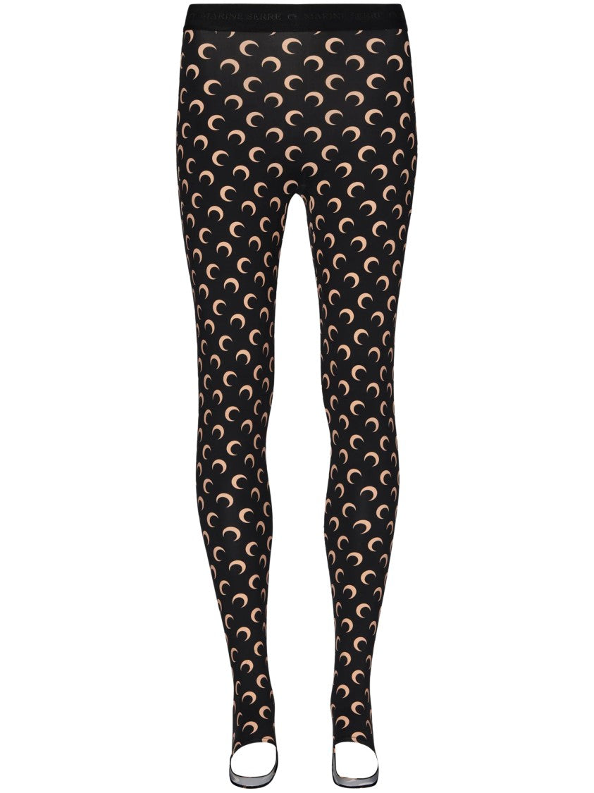 Marine Serre Slim-Fit Moon Print Jersey Leggings