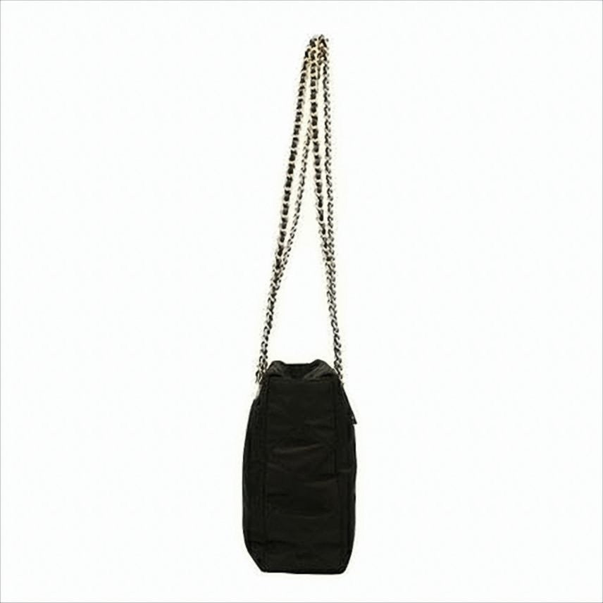 Prada Quilted Black Fabric Shoulder Bag