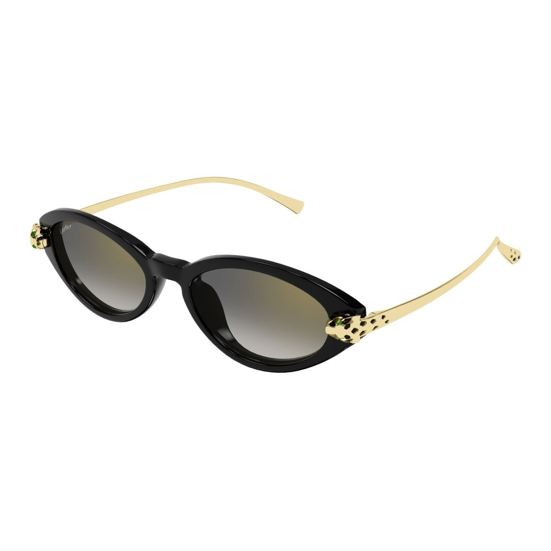 Cartier Ct0634s Oval-Shaped Black Acetate Sunglasses