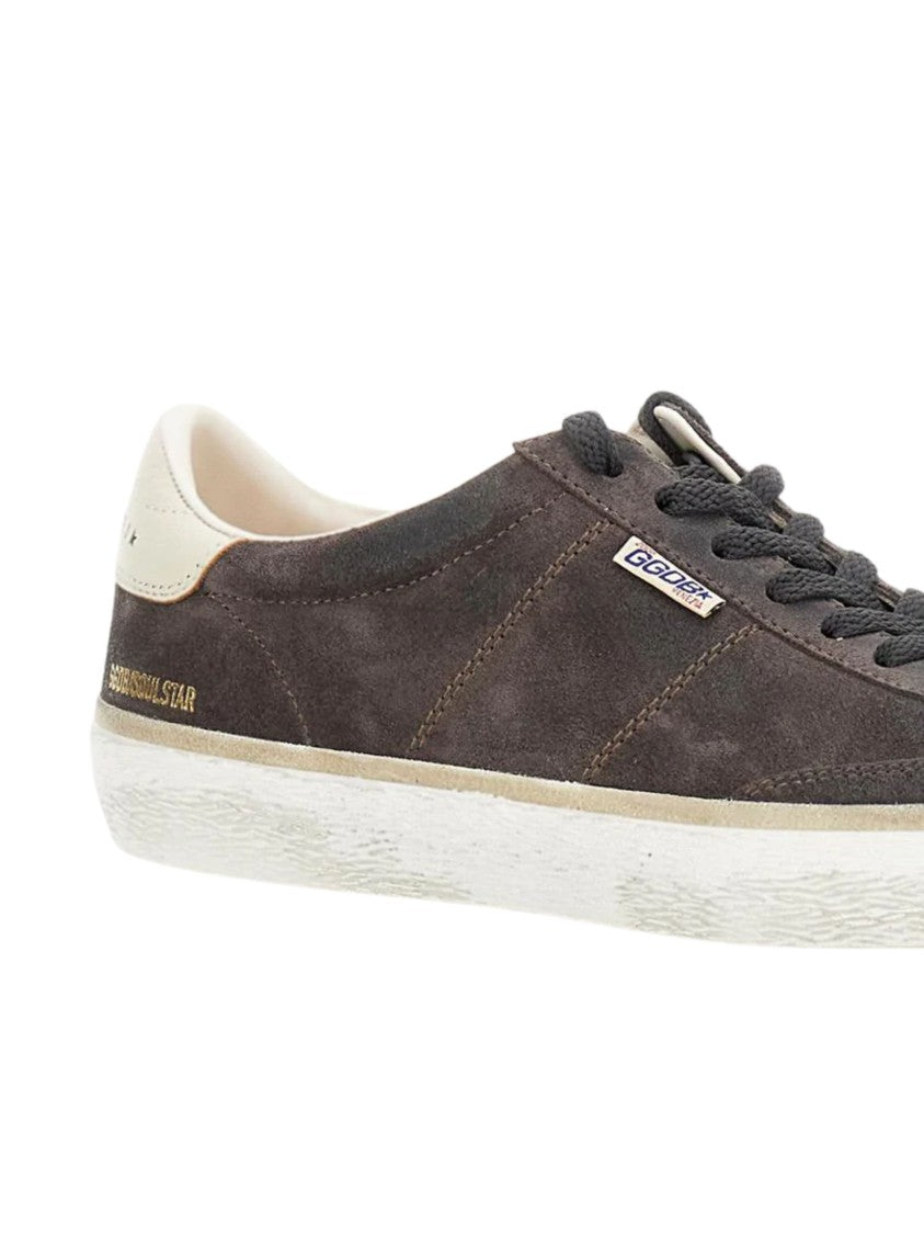Golden Goose Brown Suede Soul Star Sneakers