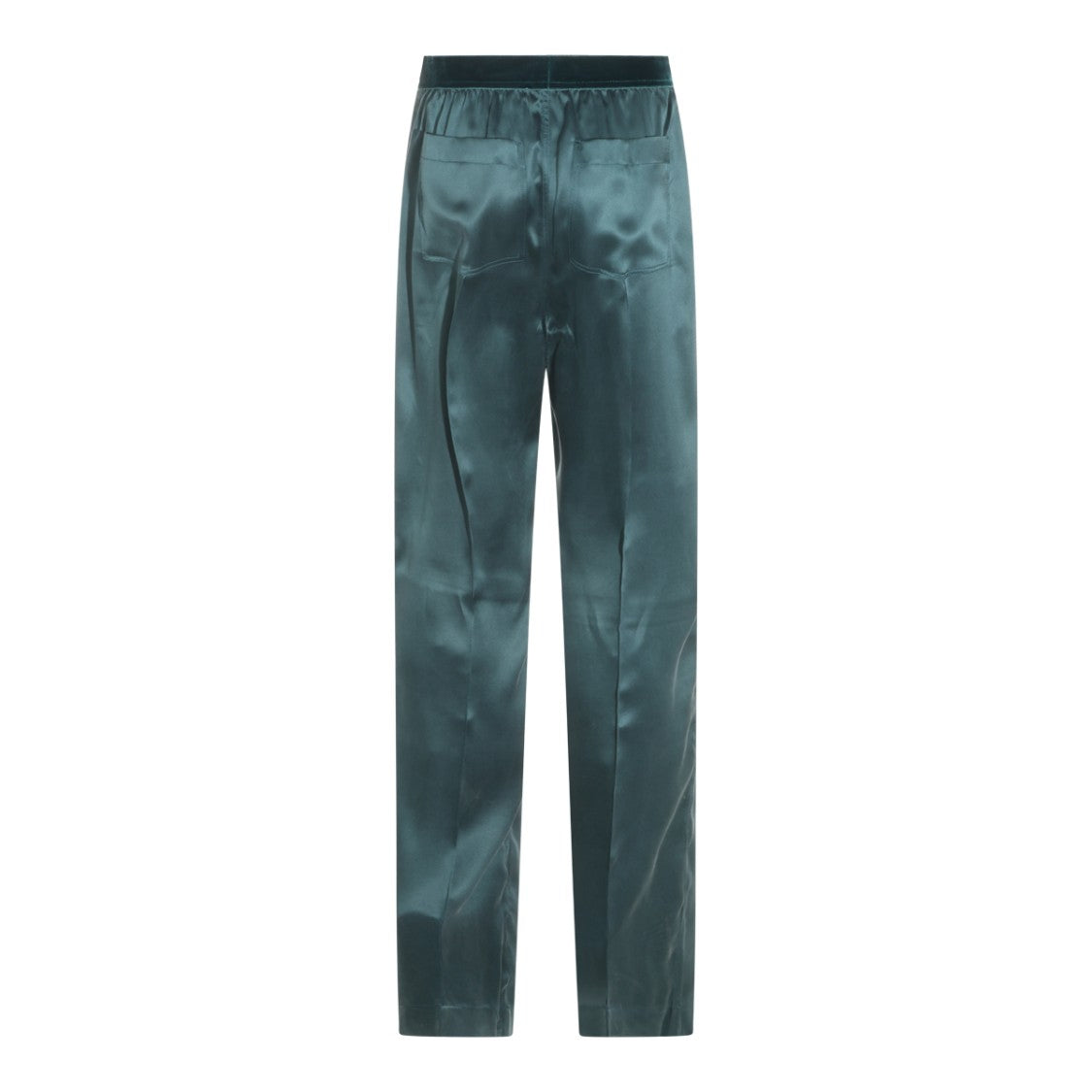 Tom Ford Straight-Leg Trousers With Velvet Textured Waistband